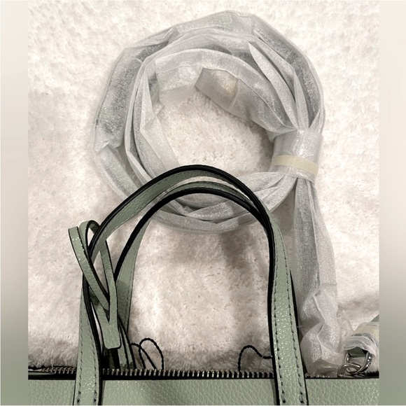 NWT Marc Jacobs Mini Grind satchel Tote bag Mint green color w crossbody strap - Picture 3 of 13